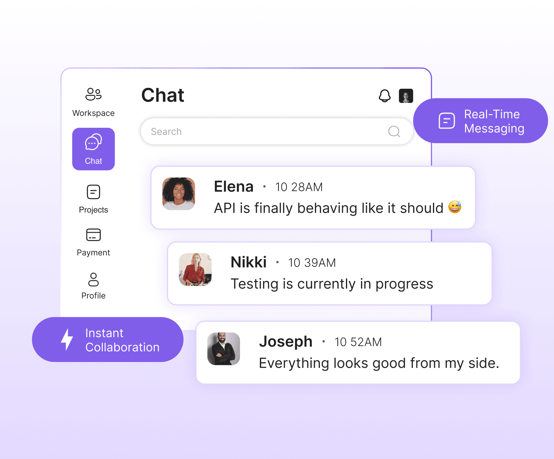 Built-in Team Chat