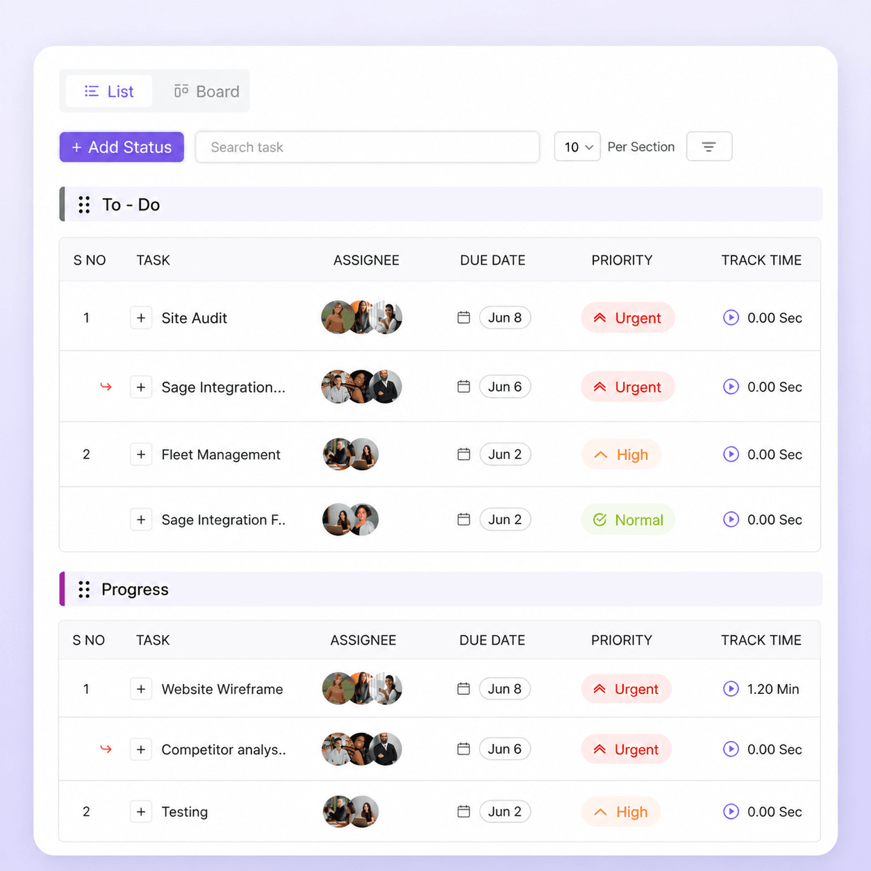 Projects, Tasks & Workflows